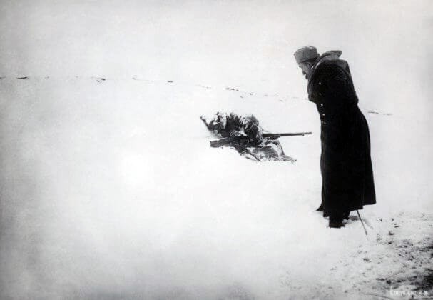 Смрт у снегу (фотографија Ристе Марјановића)
