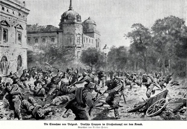 Borbe u Beogradu 1915. (austrijska ilustracija)