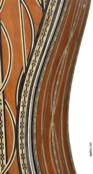 Instrument je ukrašen slonovačom