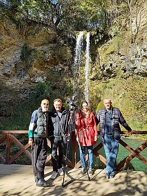 Ekipa RTS na vodopadu Lisine Ekipa RTS na vodopadu Lisine