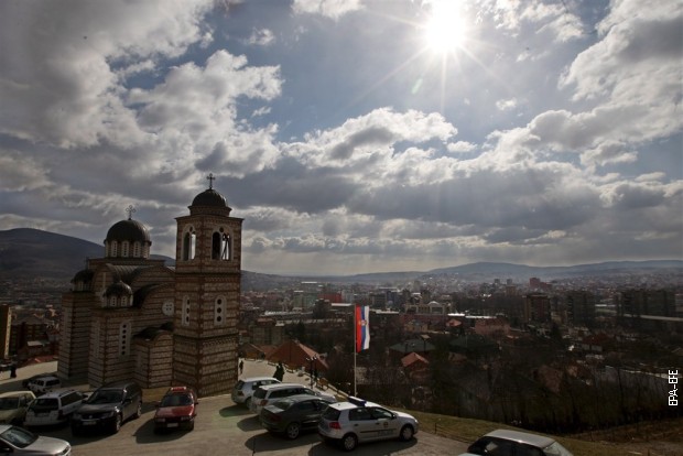 Црква Светог Димитрија у Косовске Митровици, 16. фебруара 2008.