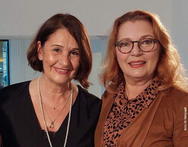 Тања и Оливера на снимању