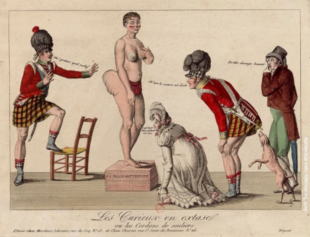 Ilustracija Sare Bartman iz francuske štampe 1815. godine Ilustracija Sare Bartman iz francuske štampe 1815. godine