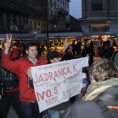 Антивладин протест у Загребу