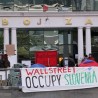 Протест испред Љубљанске берзе
