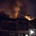 Изгорело поткровље зграде у Нишу