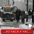 Невоље са снегом, саобраћај успорен