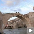 Поплављен Стари град у Мостару 