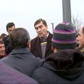 Блокада упозорења ауто-пута код Крагујевца