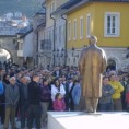 Андрићград: Протест против никла