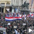 Протест против ћирилице у Загребу