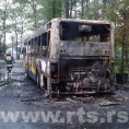Изгорео аутобус ГСП-а на Миљаковцу