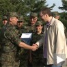 Вучић са припадницима ракетне бригаде