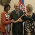 Кркобабић и Дејановић са комесарком УН