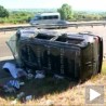 Преврнуо се комби на ауто-путу код Смедерева