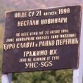 Уклоњена спомен-плоча несталим новинарима 