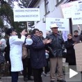 Протест групе радника болнице у Сокобањи