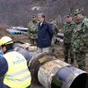 Родић и Диковић уз градитеље цевовода