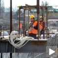 Завршен лук моста Земун-Борча