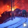 Русија, запалио се теретни воз пун гаса