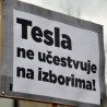 Протест због премештања урне Николе Тесле