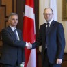 Кијев, данска застава за швајцарског председника