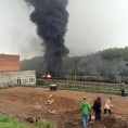 САД, пожар после исакања воза