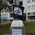 Лесковац, oскрнављена биста револуционара 