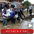 Борба са водом, евакуације и јачање брана