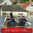 Битка са поплавама, превентивне евакуације