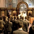 Кадети Војне академије у Храму Светог Саве