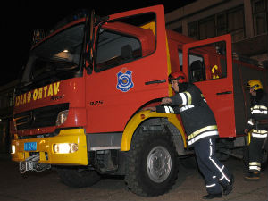 Панчево, у пожару изгорео џип