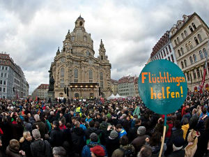 Протест против расизма у Дрездену, упоришту Пегиде