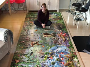 Девојка сложила највећу слагалицу на свету