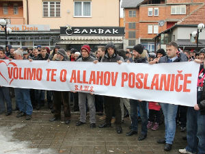 Рожаје, протест због вређања пророка Мухамеда