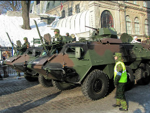 Војна парада Естоније уз границу са Русијом