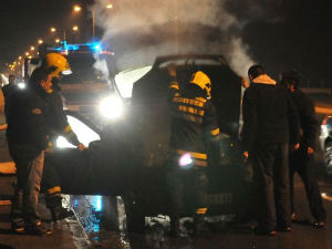 Изгорео аутомобил, неисправне плинске инсталације