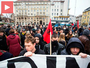 Загреб, протест антифашиста и хапшење праваша