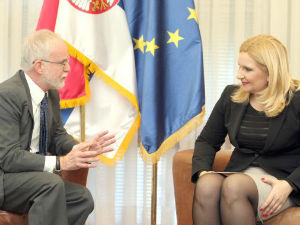 Михајловићева са амбасадором Британије