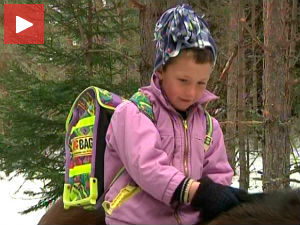 На коњу до школе