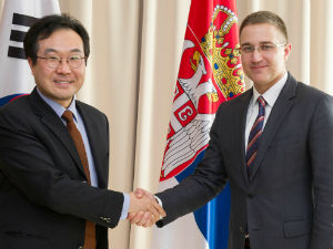 Стефановић са амбасадором Јужне Кореје 