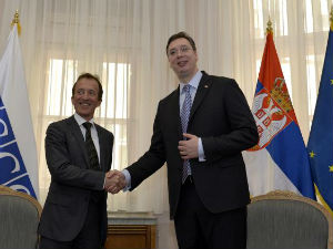 Вучић: Сарадња са ОЕБС-ом на највишем нивоу