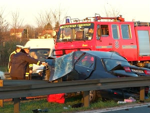 Тежак удес код београдског аеродрома