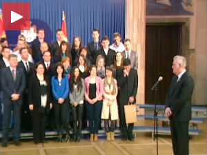 Председник Николић обећао подршку младима из Хрватске