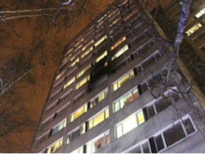 Москва, пожар у студентском дому