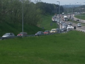 Колона возила код Младеновца