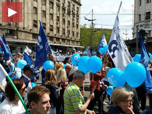 Синдикати траже бољи живот, већe плате и пензије