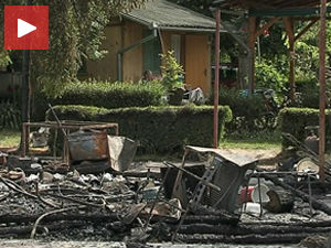 Пожар у ауто-кампу код Панчева