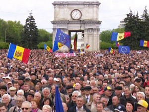 Mолдавијa, протести за уjeдињење са Румунијом