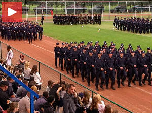 Увежбавање пред Дан полиције